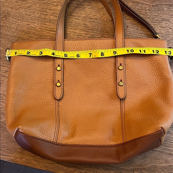Fossil Jenna Handbag Brown Pebbled Leather - Picture 13 of 16